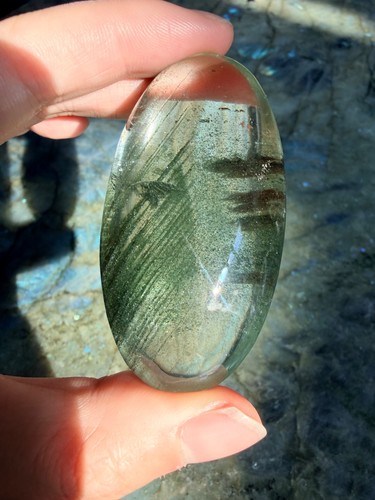 Shimmering green chlorite - shimmering,