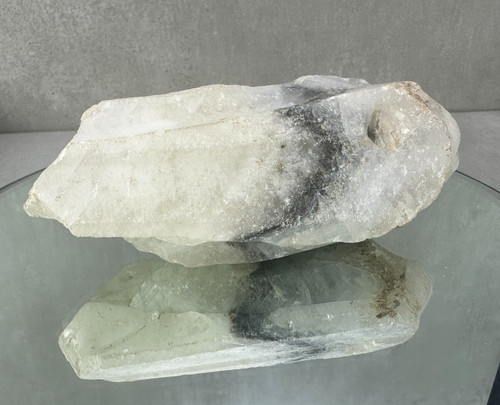 Raw crystal quartz specimen - quartz,
